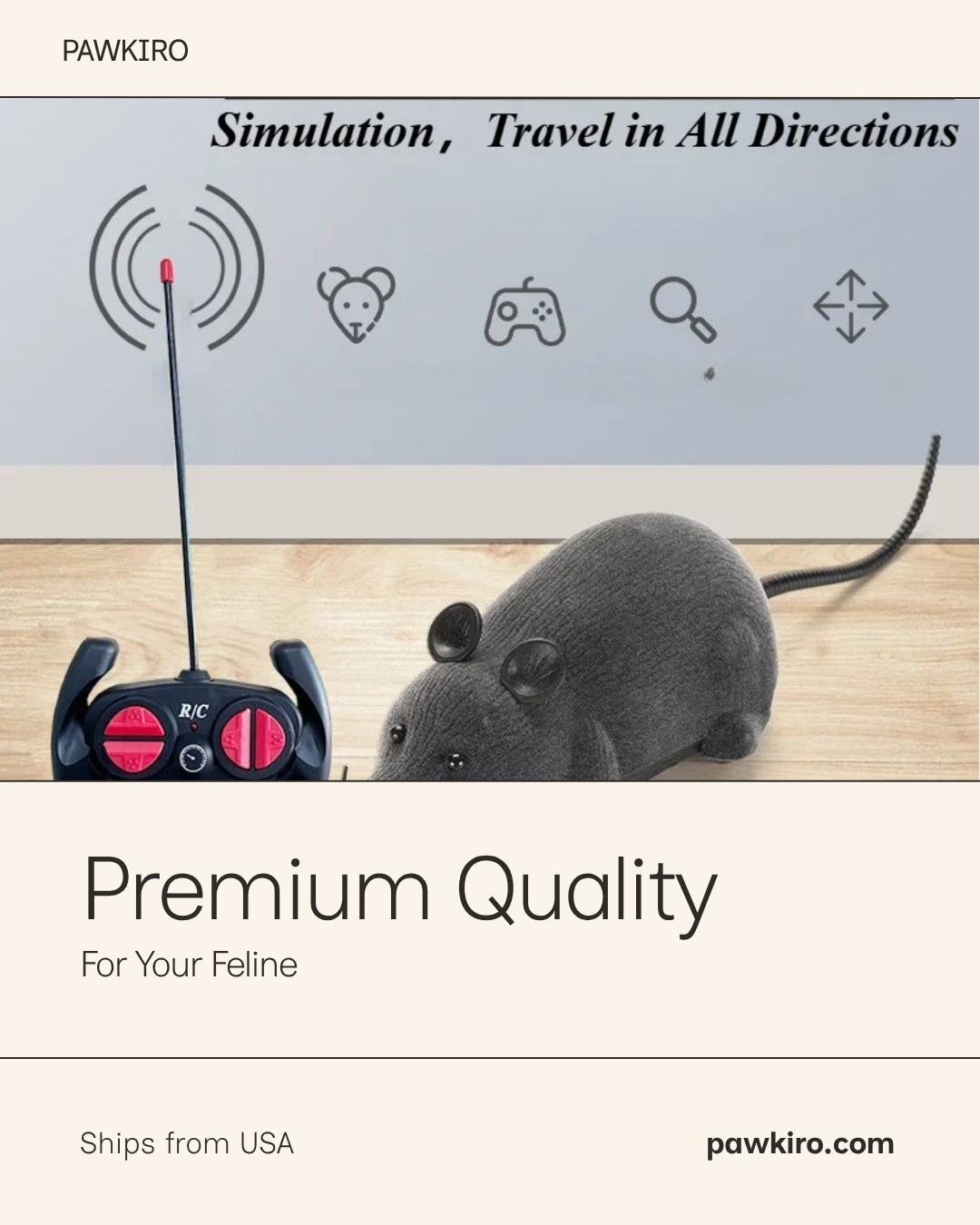 RC Robot Mouse Interactive Cat Toy