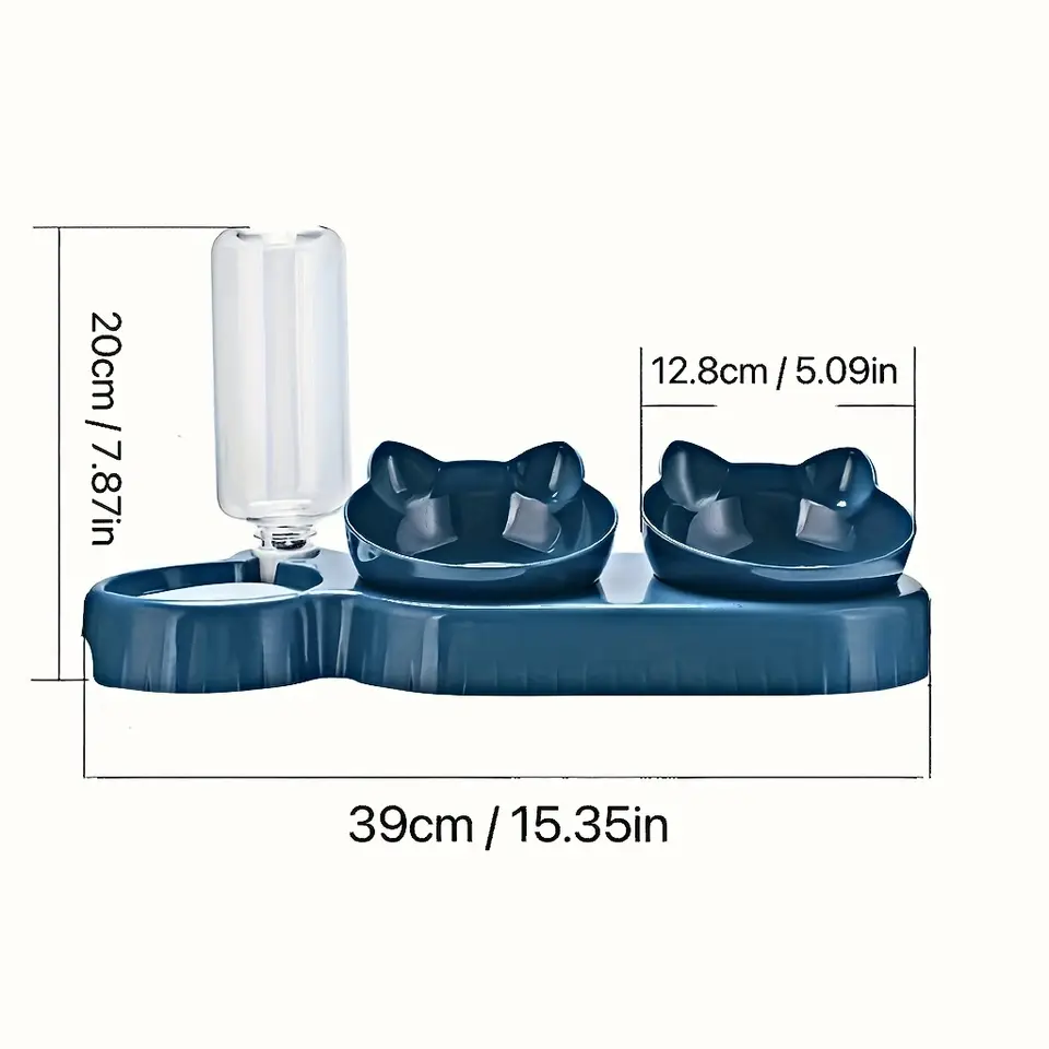 Elevated Tilted Cat Bowl Set - Image 3