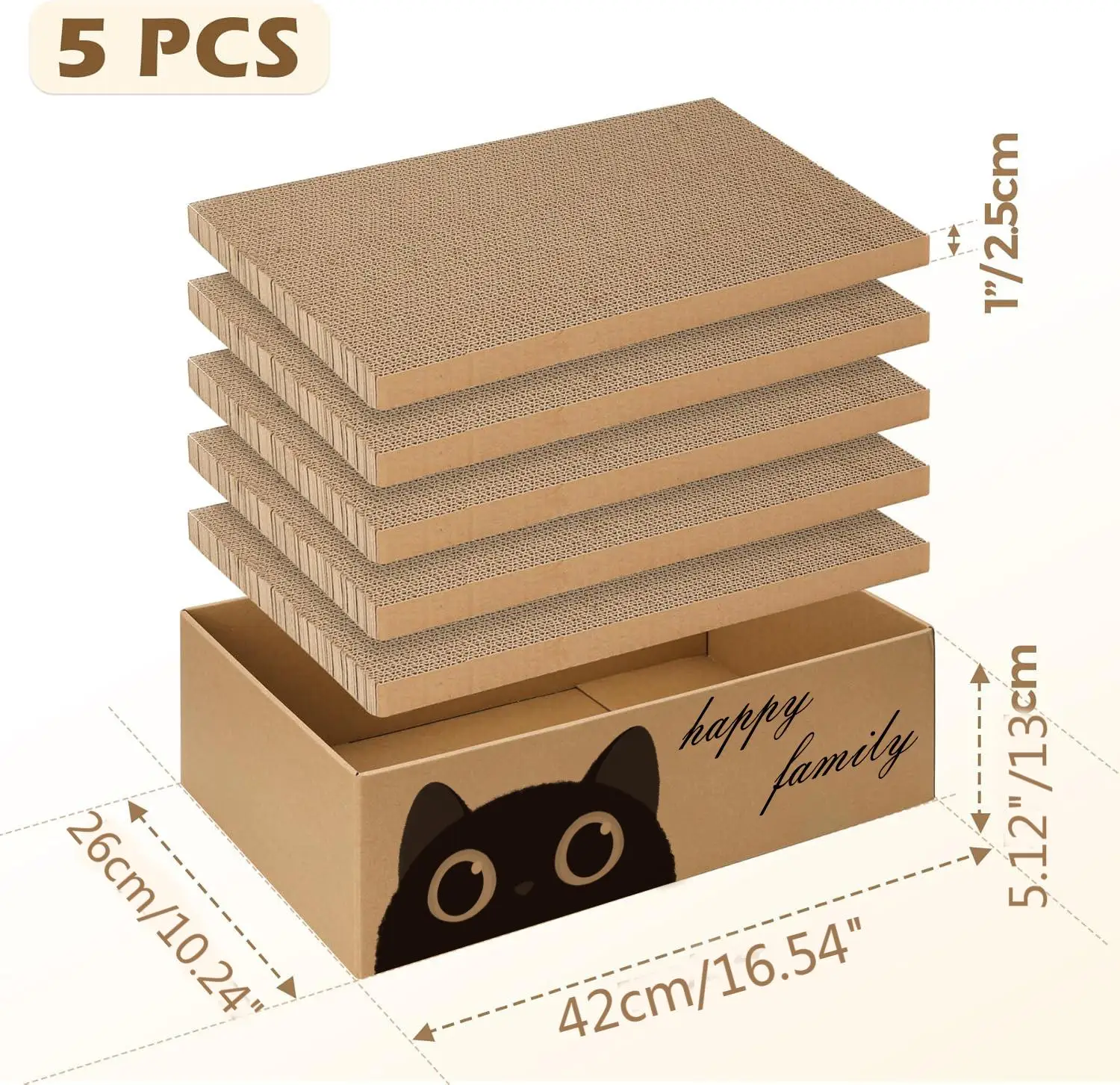 Cardboard Cat Scratcher Lounge - Image 2