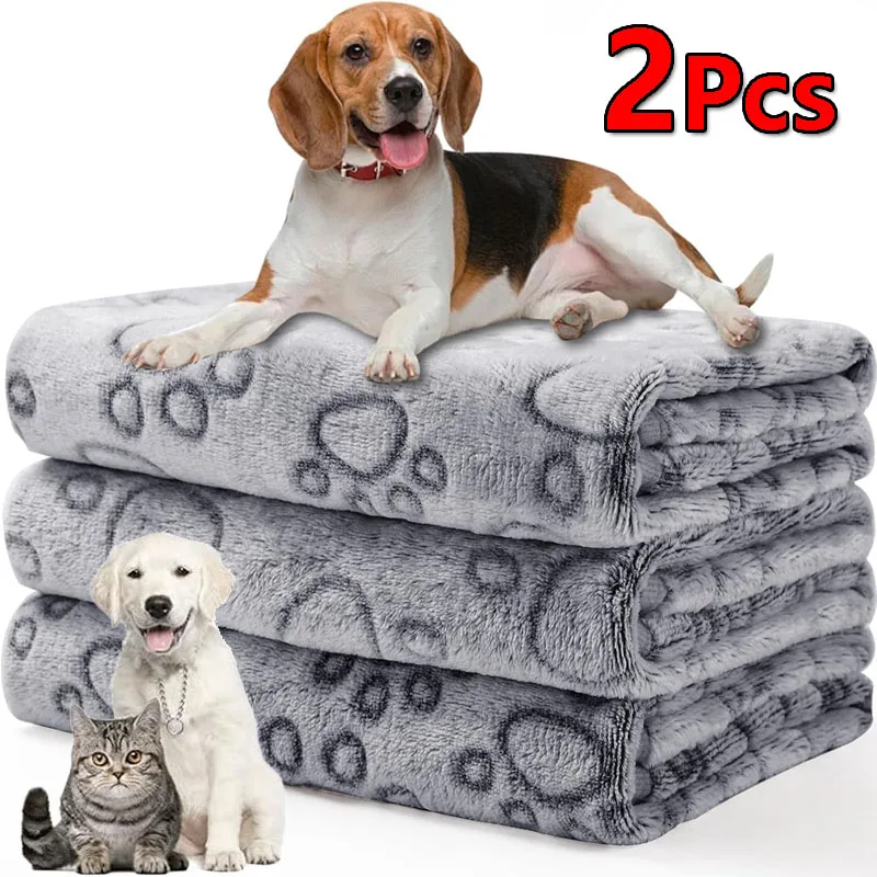 Soft Fluffy Cozy Pet Blanket Set (2-Pack)