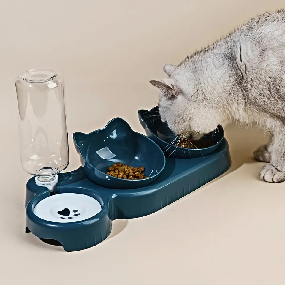 Elevated Tilted Cat Bowl Set - Image 2