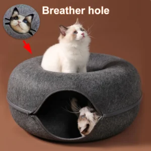 Felt Cat Cave Bed