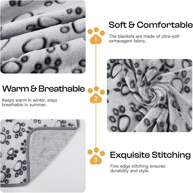 Soft Fluffy Cozy Pet Blanket Set (2-Pack) — view 3