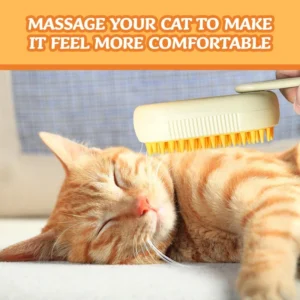 Steam Grooming Brush for Cats